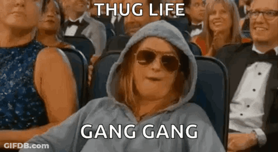 Thug Girl Chewing GIF