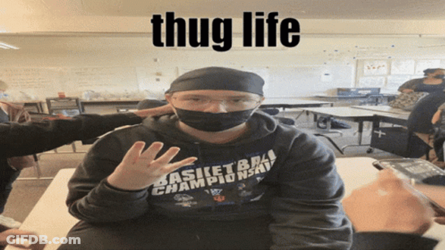 Thug Life Hand Sign GIF