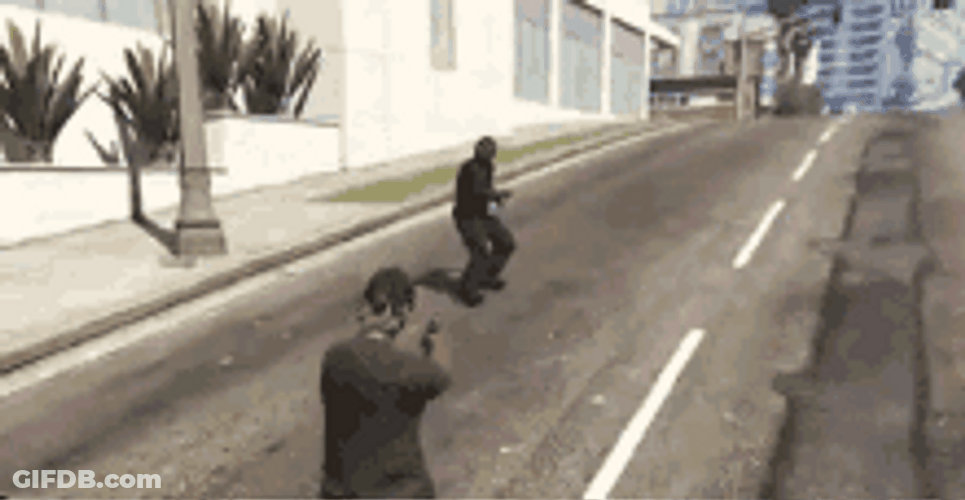 Thug Life Shots Fired Blowing A Guy GIF