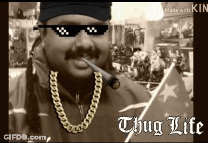 Thug Man Smoke GIF