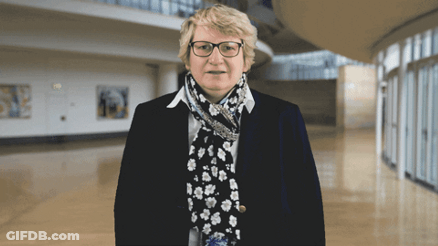 Thumb Up Blonde Lady GIF