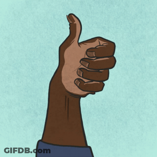 Thumb Up Illustration Animation GIF