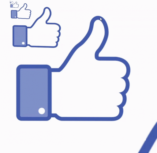 Thumb Up Social Media Loop GIF
