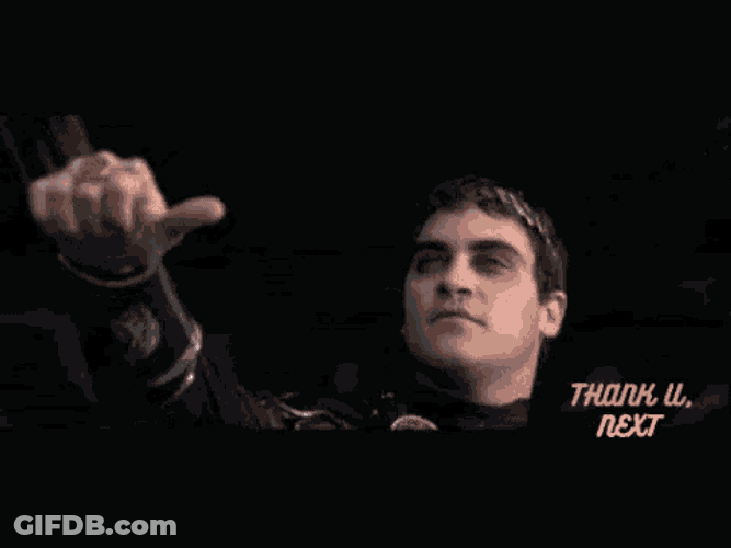 Thumbs Down Gladiator GIF