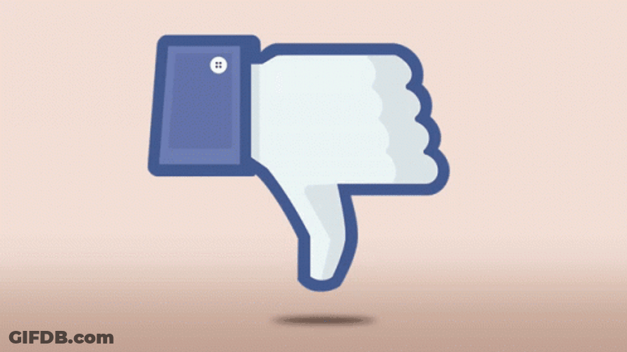 Thumbs Down Means Dislike GIF