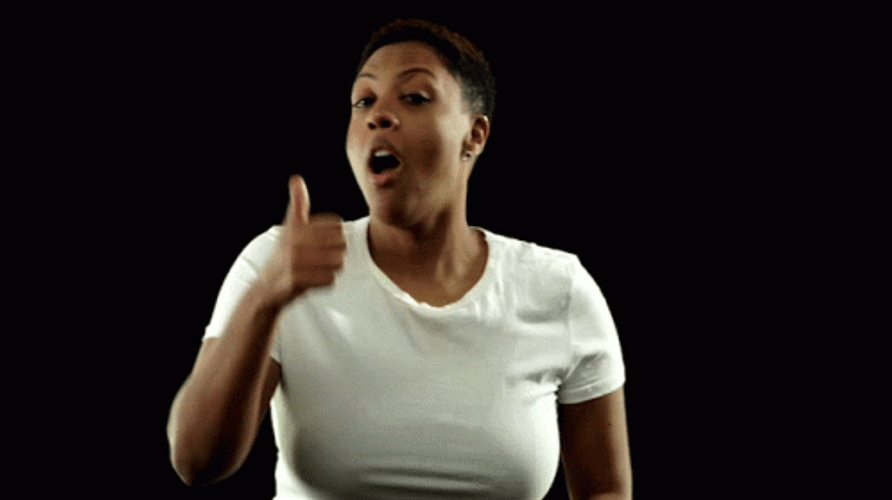 Thumbs Up Black Woman GIF