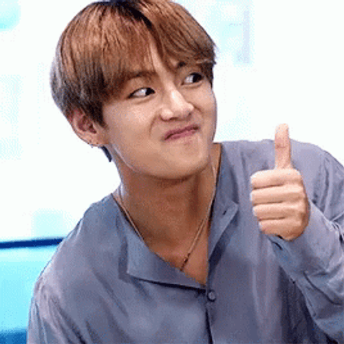 Thumbs Up BTS Taehyung GIF