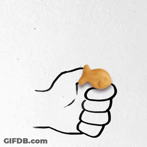 Thumbs Up Fish Cracker GIF