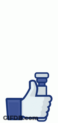 Thumbs Up Hand Holding Blue Light Saber GIF