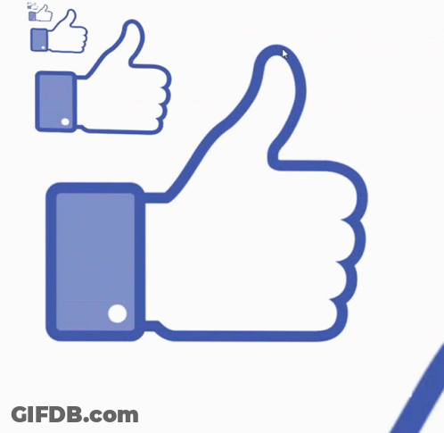 Thumbs Up Icon In Different Sizes GIF