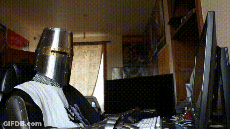 Thumbs Up Knight GIF
