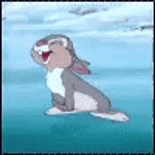 Thumper Stomping Feet On Ice GIF