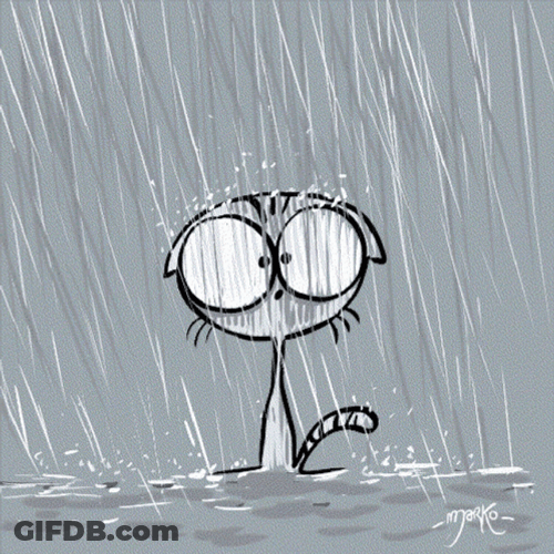 Thunder And Rain Doraemon GIF