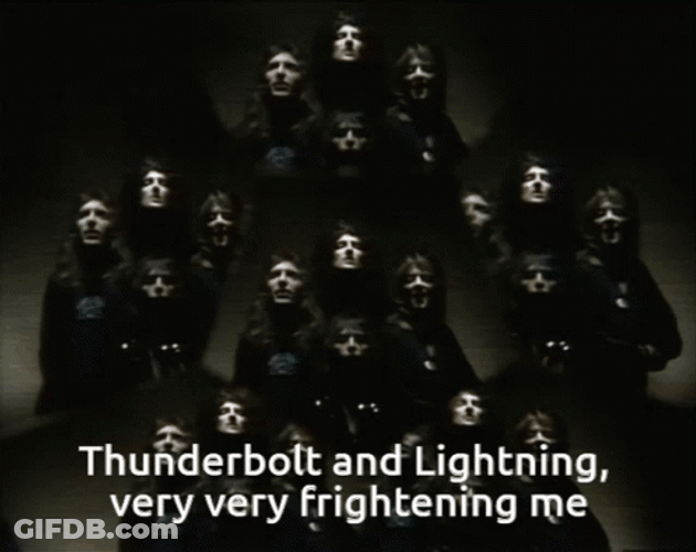 Thunder Bolt And Lightning Frightening GIF