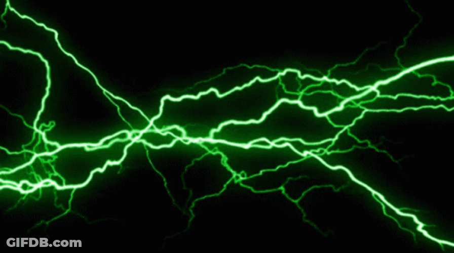 Thunder Green Color Lightning GIF