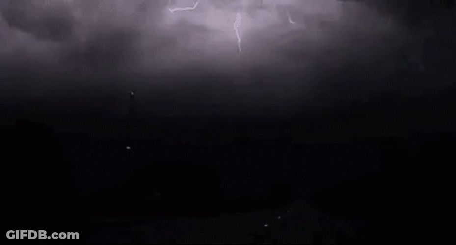 Thunder Lightning Timelapse GIF