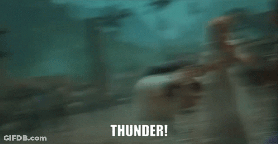 Thunder Storm Surprised GIF