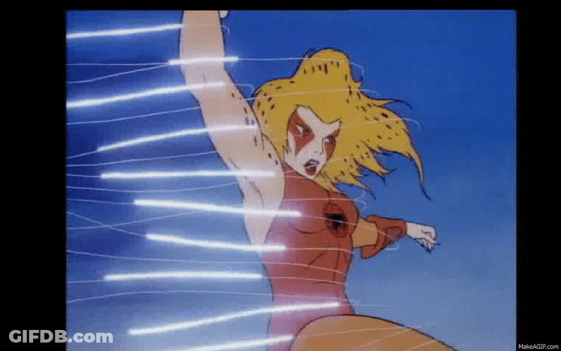 Thundercats Cheetara Spinning GIF