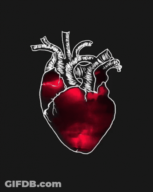 Thunderstorm Inside A Black Heart GIF
