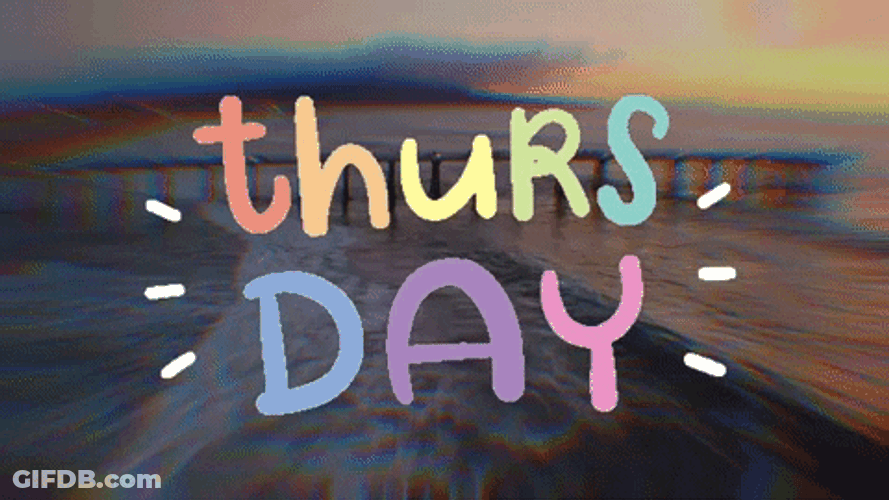 Thursday Blessings Cute Text Greeting GIF