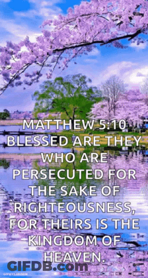 Thursday Blessings Matthew 5:10 GIF