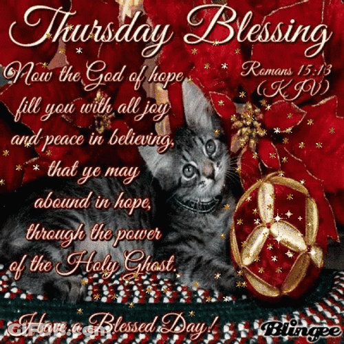 Thursday Blessings Roman 15:13 GIF