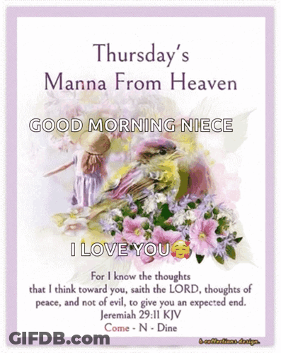 Thursday's Manna From Heaven Good Morning Niece GIF
