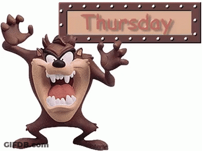 Thursday Work Meme Taz GIF