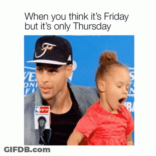 Thursday Work Meme Tired Baby GIF