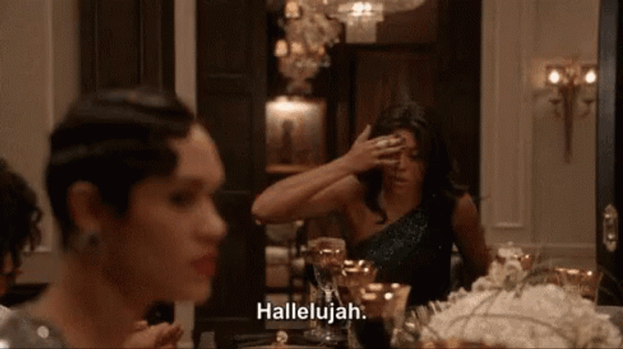 Tiana Brown Saying Hallelujah GIF