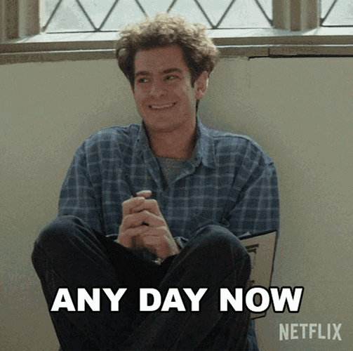 Tick Tock Any Day Now Andrew Garfield GIF