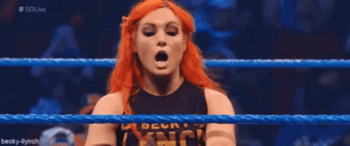 Tick Tock Becky Lynch Annoyed I'm Waiting GIF