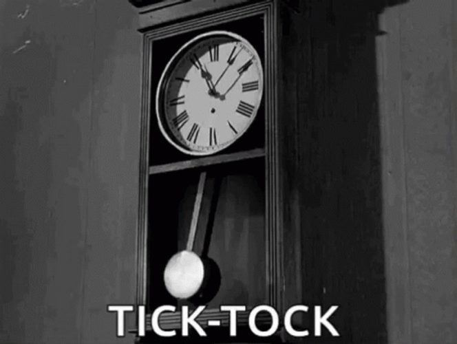 Tick Tock Grandfather Clock Vintage GIF