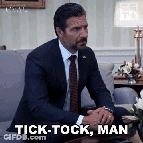 Tick Tock Man Time's Up Annoyed Man GIF