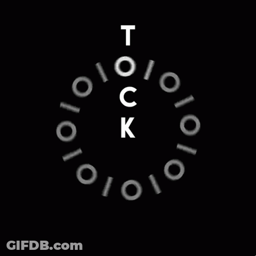 Tick Tock Ticking Clock GIF