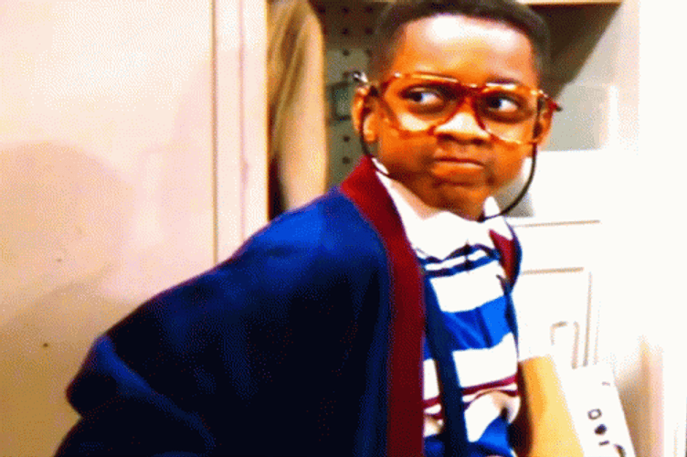 Ticked Off Steve Urkel GIF