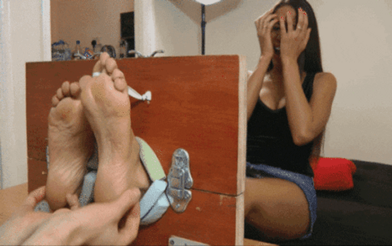 Tickle Feet Torture Woman GIF