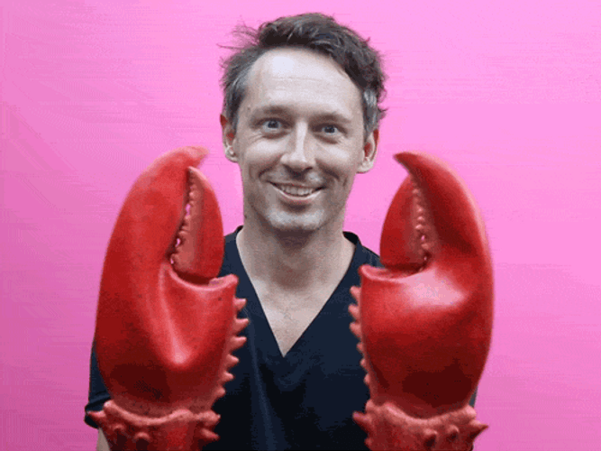 Tickle Lobster Claws Man GIF
