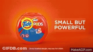 Tide Pods Advertisement Small But Powerful GIF