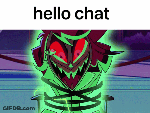 Tied Up Cartoon Saying Hello Chat GIF