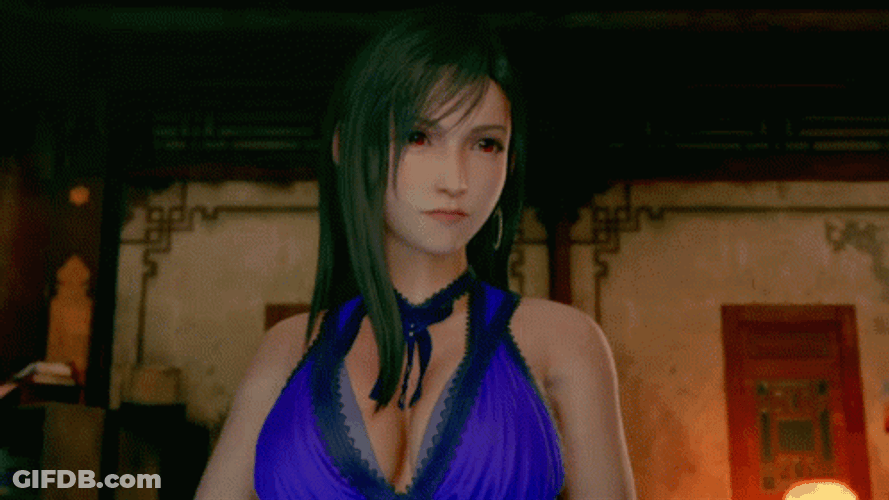 Tifa Clapping Her Hand GIF