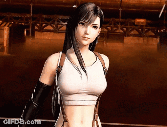 Tifa Cute Pose GIF