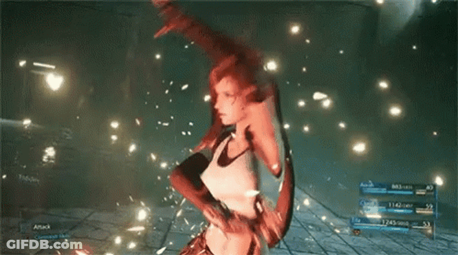 Tifa Powerful Attack GIF