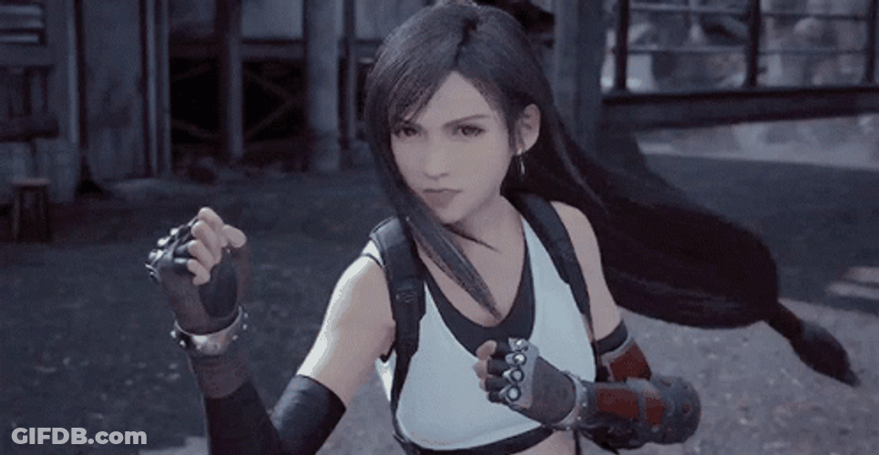 Tifa Ready To Fight GIF