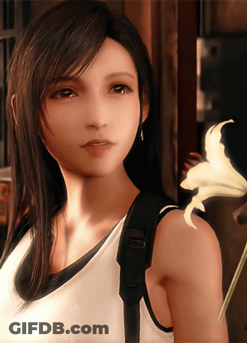Tifa Shy Reaction GIF