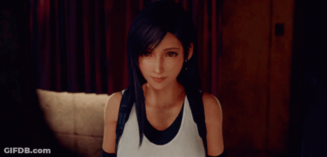 Tifa Spreading Her Arms GIF