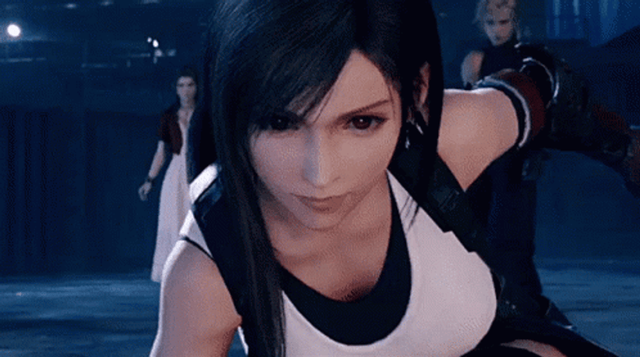Tifa Standing Up Straight GIF