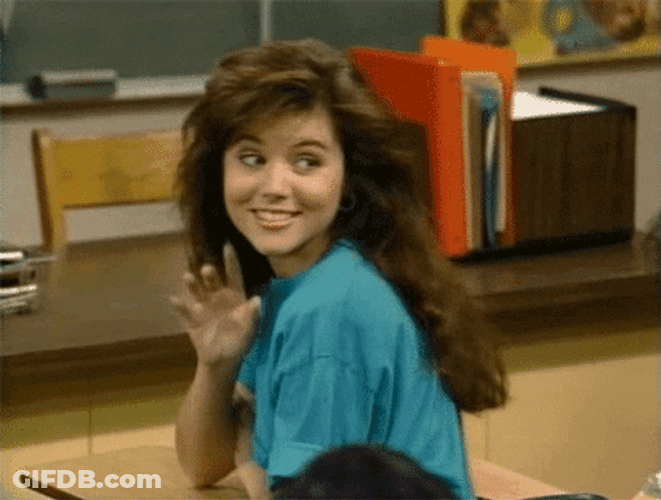 Tiffani Thiessen Moving Pictures GIF