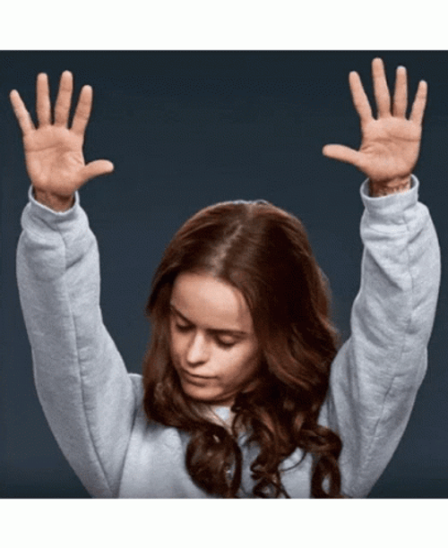 Tiffany Doggett Raise Hand GIF