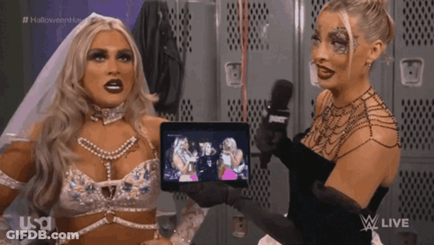 Tiffany Stratton Annoyed With The Interviewer GIF